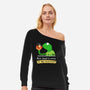 None Of My Business Muppet-Womens-Off Shoulder-Sweatshirt-Digital Magician