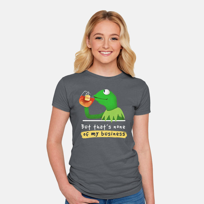 None Of My Business Muppet-Womens-Fitted-Tee-Digital Magician