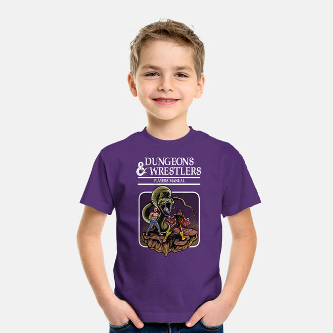 Dungeons And Wrestlers-Youth-Basic-Tee-zascanauta