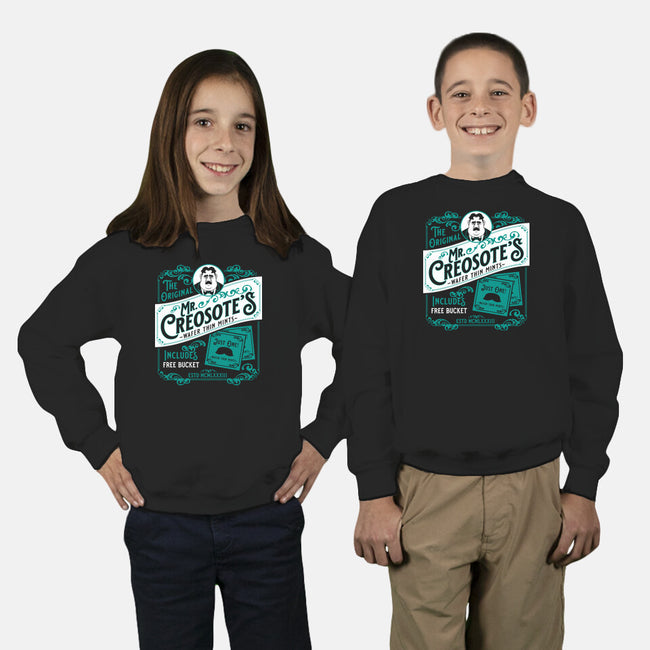 Creosote's Wafer Thin Mints-Youth-Crew Neck-Sweatshirt-Nemons