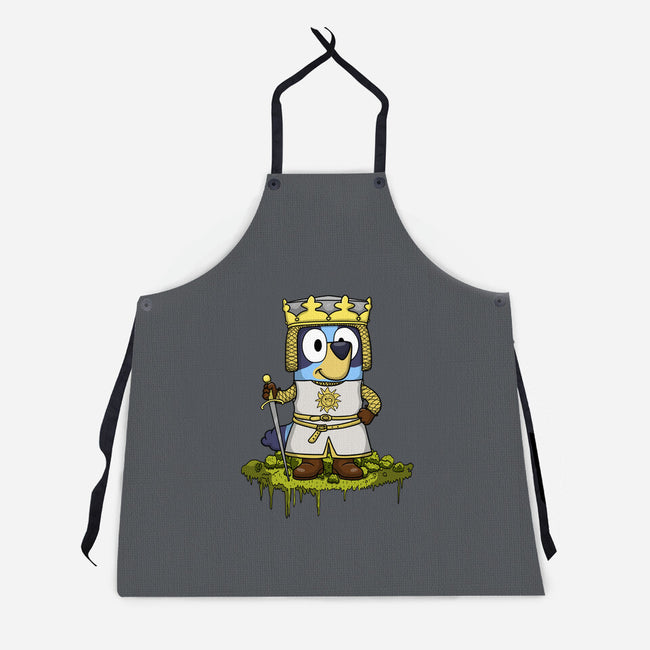 Bluey And The Holy Grail-Unisex-Kitchen-Apron-JamesQJO