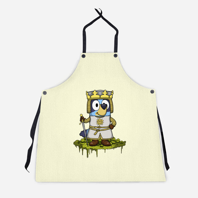 Bluey And The Holy Grail-Unisex-Kitchen-Apron-JamesQJO