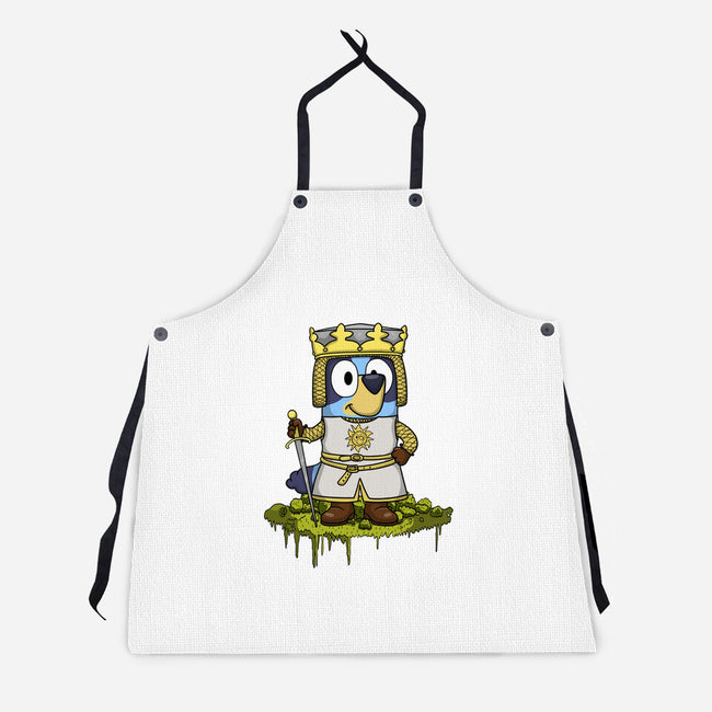 Bluey And The Holy Grail-Unisex-Kitchen-Apron-JamesQJO