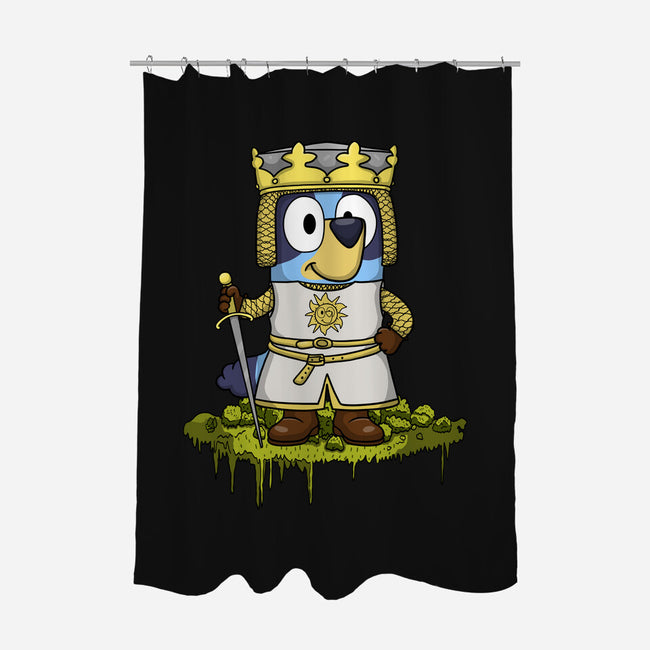 Bluey And The Holy Grail-None-Polyester-Shower Curtain-JamesQJO