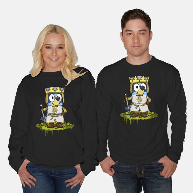 Bluey And The Holy Grail-Unisex-Crew Neck-Sweatshirt-JamesQJO