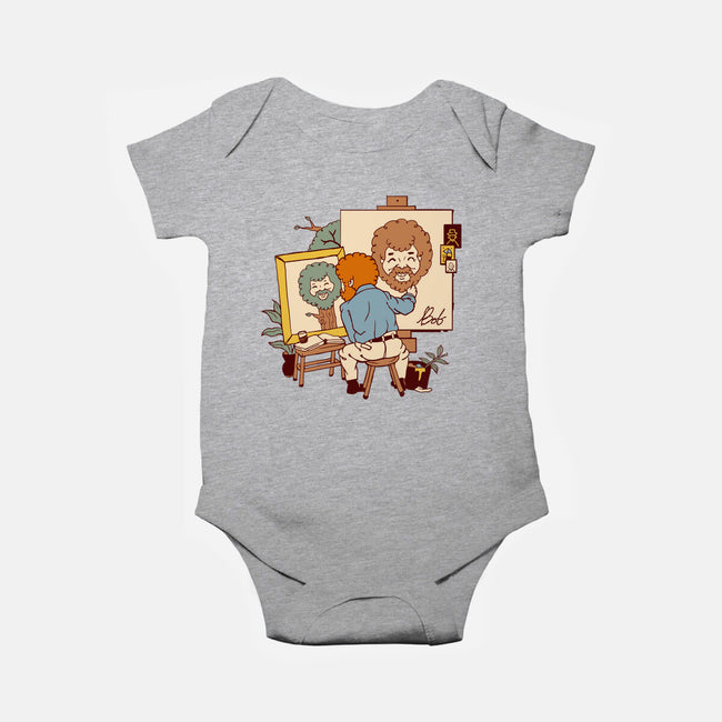 Happy Triple Portrait-Baby-Basic-Onesie-vp021