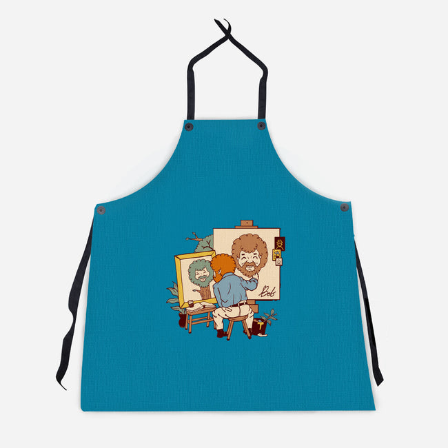 Happy Triple Portrait-Unisex-Kitchen-Apron-vp021