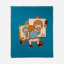 Happy Triple Portrait-None-Fleece-Blanket-vp021