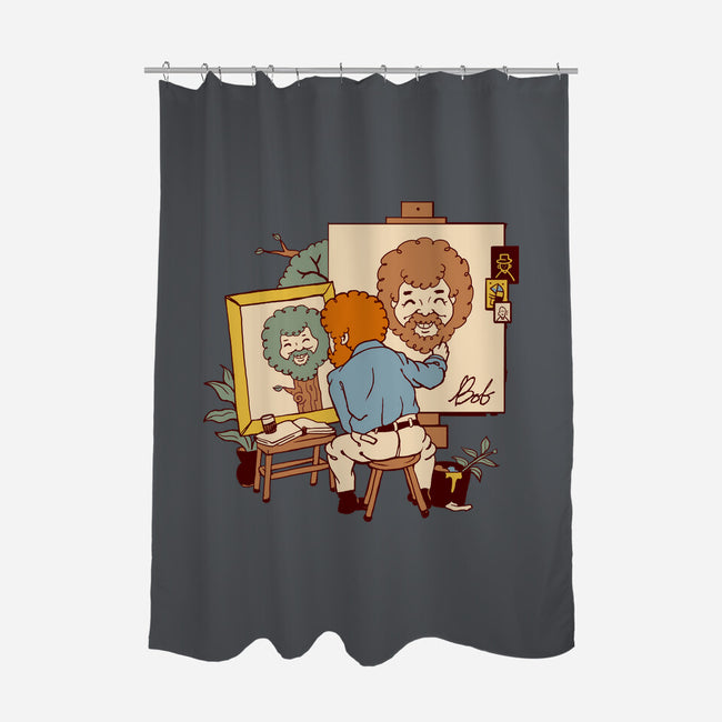 Happy Triple Portrait-None-Polyester-Shower Curtain-vp021