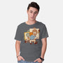 Happy Triple Portrait-Mens-Basic-Tee-vp021