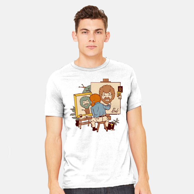 Happy Triple Portrait-Mens-Heavyweight-Tee-vp021