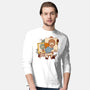 Happy Triple Portrait-Mens-Long Sleeved-Tee-vp021