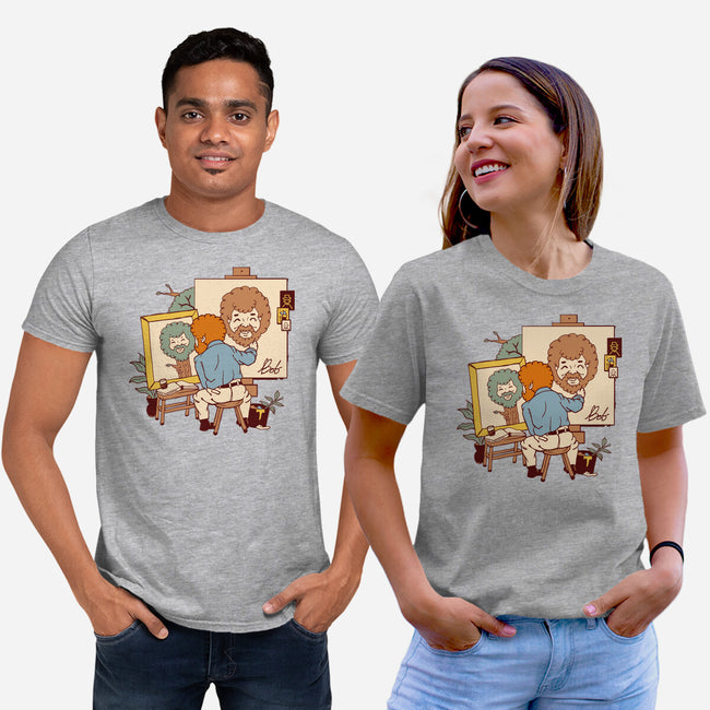 Happy Triple Portrait-Unisex-Basic-Tee-vp021