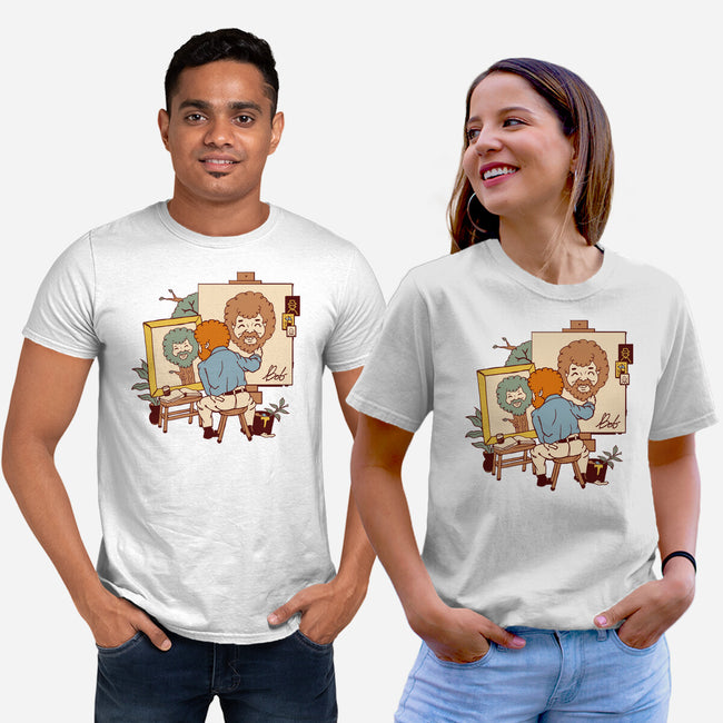 Happy Triple Portrait-Unisex-Basic-Tee-vp021