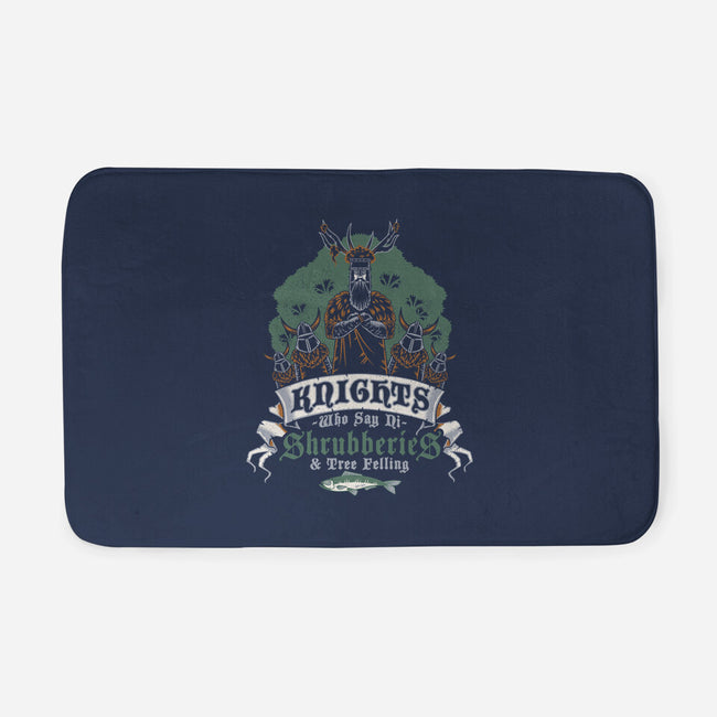 Knightly Shrubberies And Tree Felling-None-Memory Foam-Bath Mat-Nemons