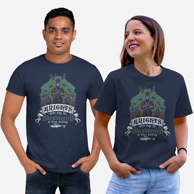 Knightly Shrubberies And Tree Felling-Unisex-Basic-Tee-Nemons