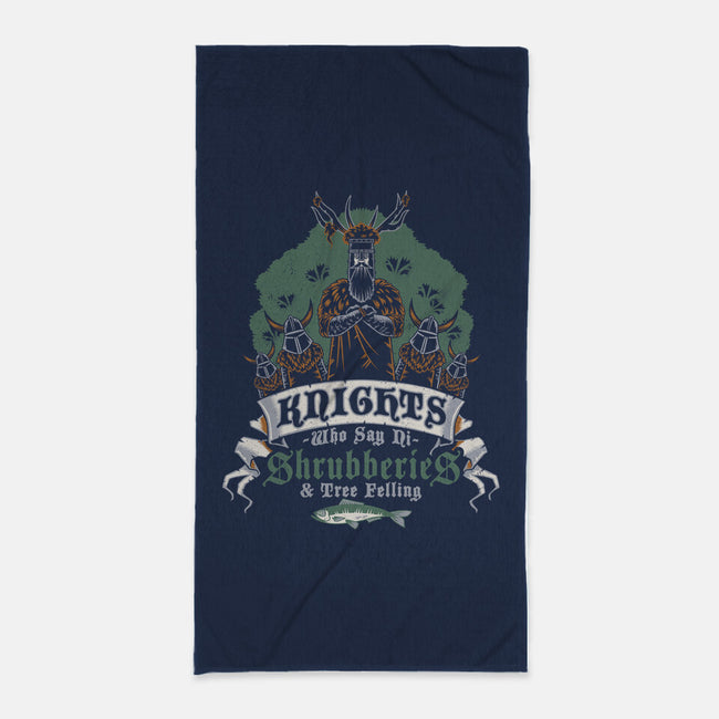 Knightly Shrubberies And Tree Felling-None-Beach-Towel-Nemons