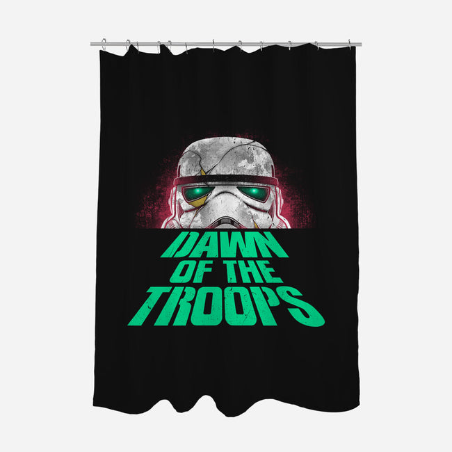 Dawn Of The Troops-None-Polyester-Shower Curtain-Getsousa!