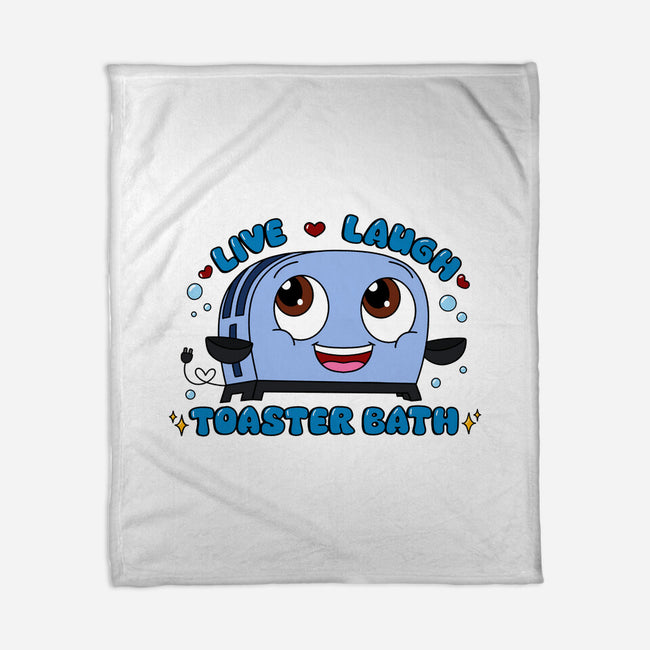 Live Laugh Toaster Bath-None-Fleece-Blanket-Alexhefe