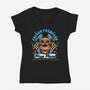 Freddy’s Pizza Place-Womens-V-Neck-Tee-momma_gorilla