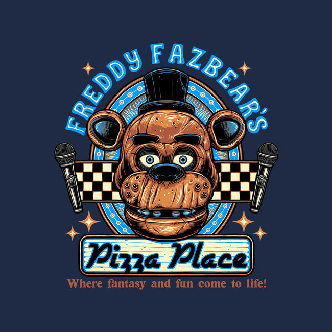 Freddy’s Pizza Place-Womens-Fitted-Tee-momma_gorilla