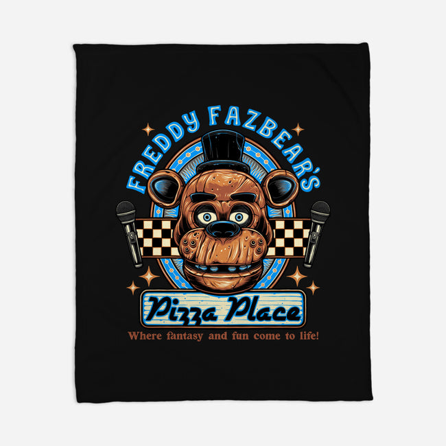 Freddy’s Pizza Place-None-Fleece-Blanket-momma_gorilla