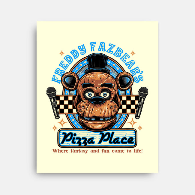 Freddy’s Pizza Place-None-Stretched-Canvas-momma_gorilla