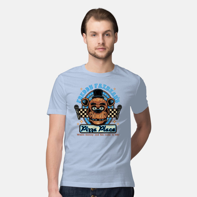 Freddy’s Pizza Place-Mens-Premium-Tee-momma_gorilla