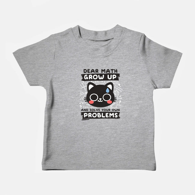 Math Confused Cat-Baby-Basic-Tee-NemiMakeit