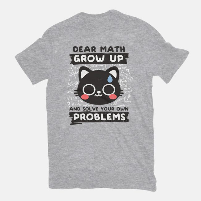 Math Confused Cat-Womens-Basic-Tee-NemiMakeit