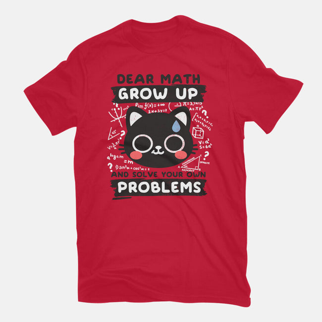 Math Confused Cat-Mens-Basic-Tee-NemiMakeit