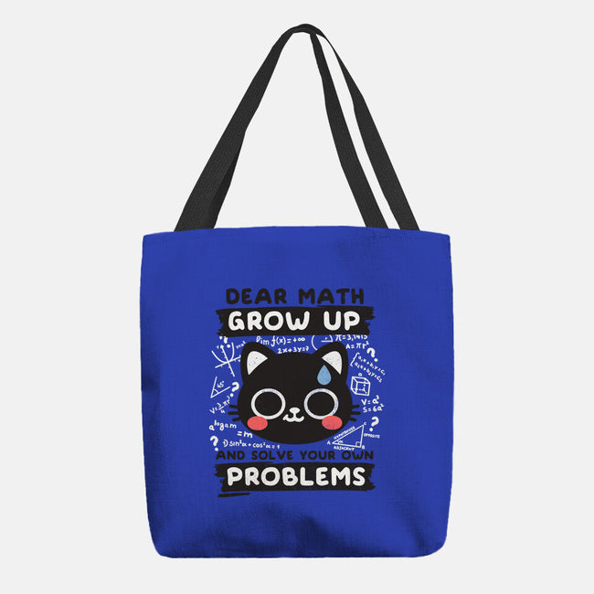 Math Confused Cat-None-Basic Tote-Bag-NemiMakeit