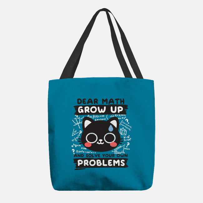 Math Confused Cat-None-Basic Tote-Bag-NemiMakeit