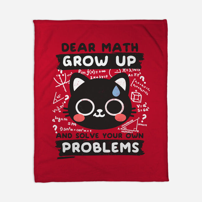 Math Confused Cat-None-Fleece-Blanket-NemiMakeit