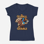 To Gobble Or Not To Gobble-Womens-V-Neck-Tee-Boggs Nicolas