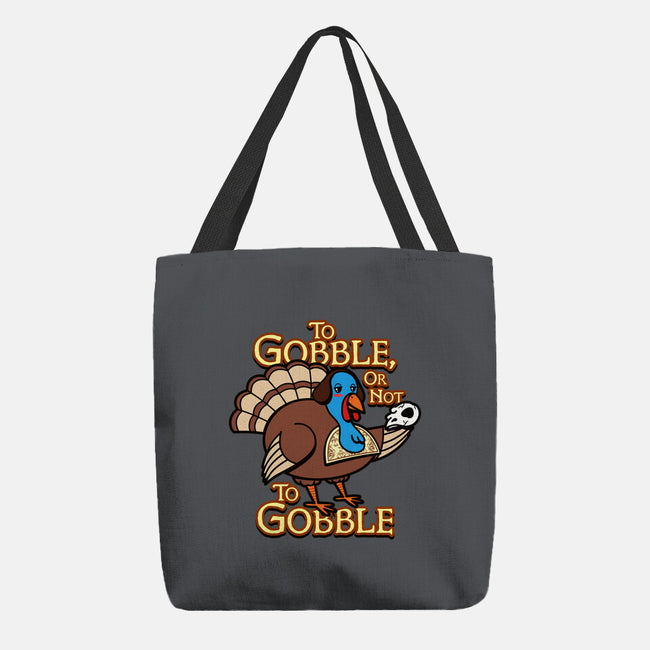 To Gobble Or Not To Gobble-None-Basic Tote-Bag-Boggs Nicolas