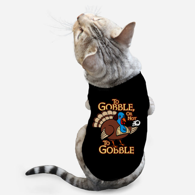 To Gobble Or Not To Gobble-Cat-Basic-Pet Tank-Boggs Nicolas