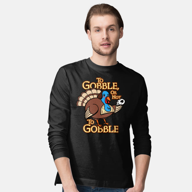 To Gobble Or Not To Gobble-Mens-Long Sleeved-Tee-Boggs Nicolas