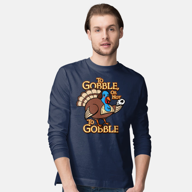 To Gobble Or Not To Gobble-Mens-Long Sleeved-Tee-Boggs Nicolas