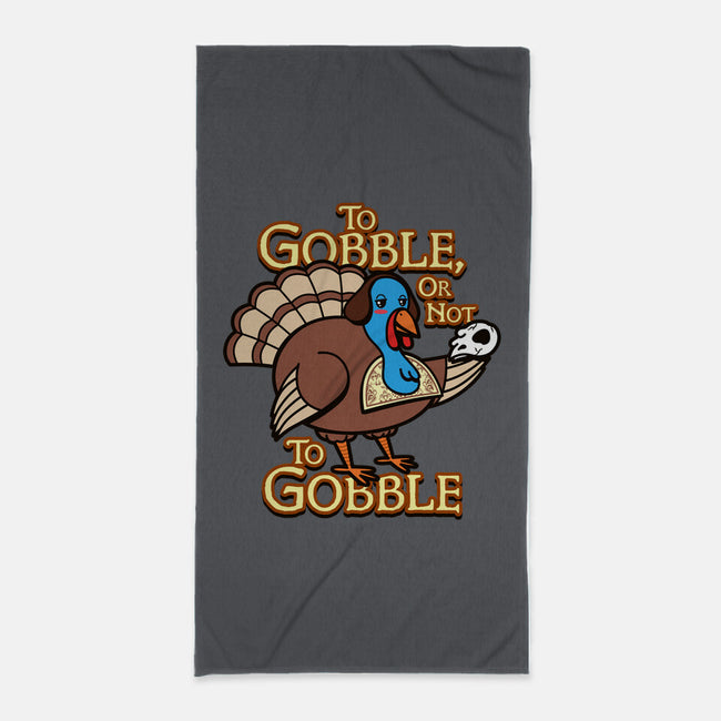 To Gobble Or Not To Gobble-None-Beach-Towel-Boggs Nicolas