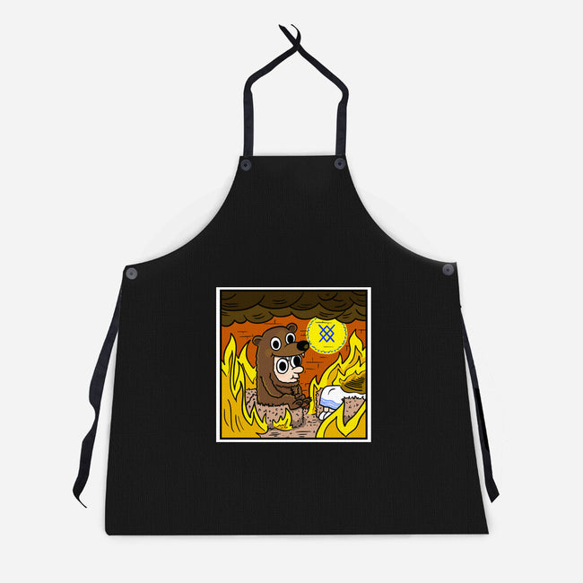 The Bear Is Fine-Unisex-Kitchen-Apron-MarianoSan