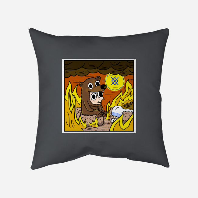 The Bear Is Fine-None-Removable Cover-Throw Pillow-MarianoSan