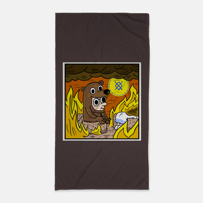 The Bear Is Fine-None-Beach-Towel-MarianoSan