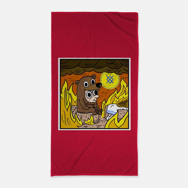 The Bear Is Fine-None-Beach-Towel-MarianoSan