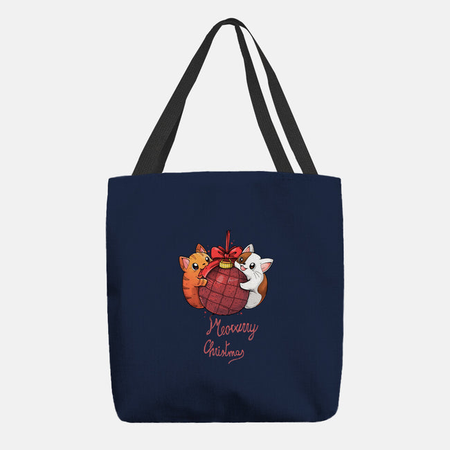 Meowrry Meowrry Christmas-None-Basic Tote-Bag-Vallina84