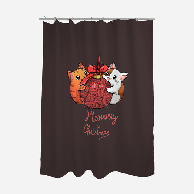 Meowrry Meowrry Christmas-None-Polyester-Shower Curtain-Vallina84