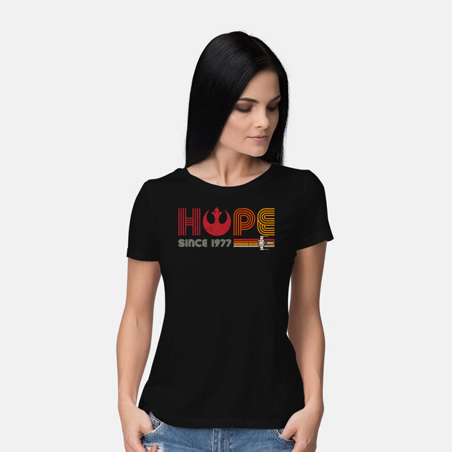 Hope Since 1977-Womens-Basic-Tee-DrMonekers