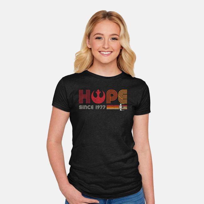 Hope Since 1977-Womens-Fitted-Tee-DrMonekers