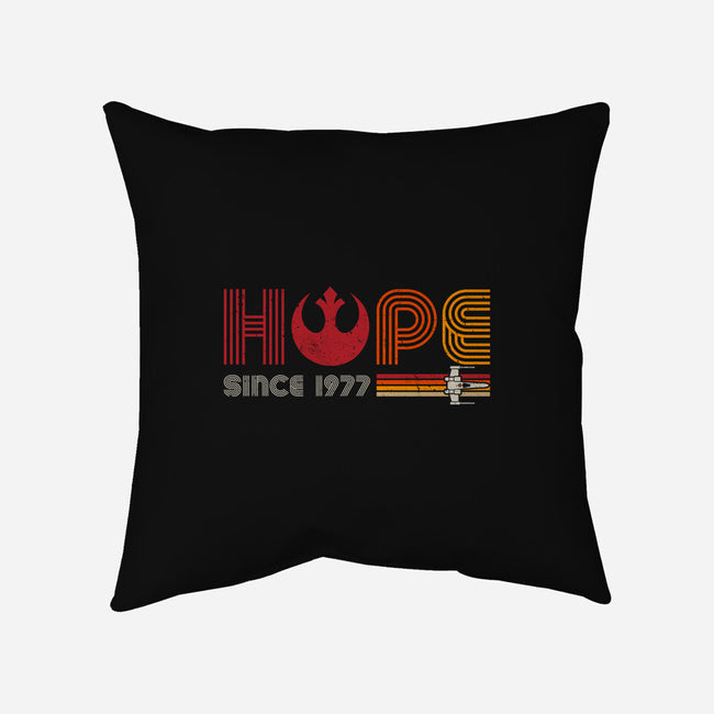 Hope Since 1977-None-Removable Cover-Throw Pillow-DrMonekers