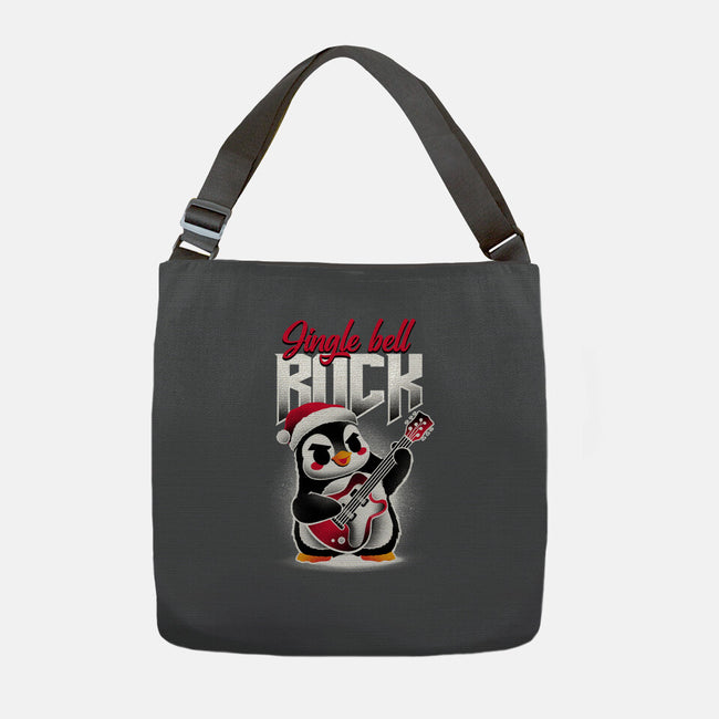 Jingle Bell Rock Penguin-None-Adjustable Tote-Bag-NemiMakeit